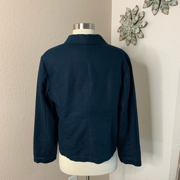 Orvis Linen Cotton Blazer Size 8 - Picture 2 of 8